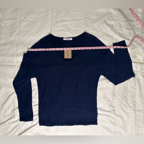 Project Social T Canyon Cozy Long Sleeve Top Pullover Modal V-Neck Sweater Small - Picture 8 of 13